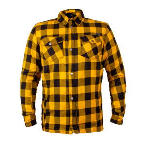 Moto košeľa W-TEC Terchis EVO žltá - 5XL rozšírená