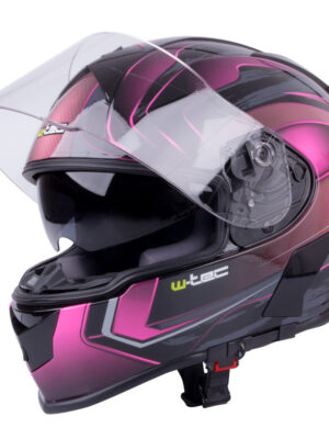 Moto prilba W-TEC V126 fuchsia - L (59-60)